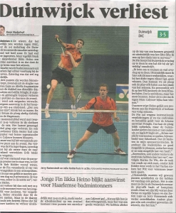 HD Competitie artikel